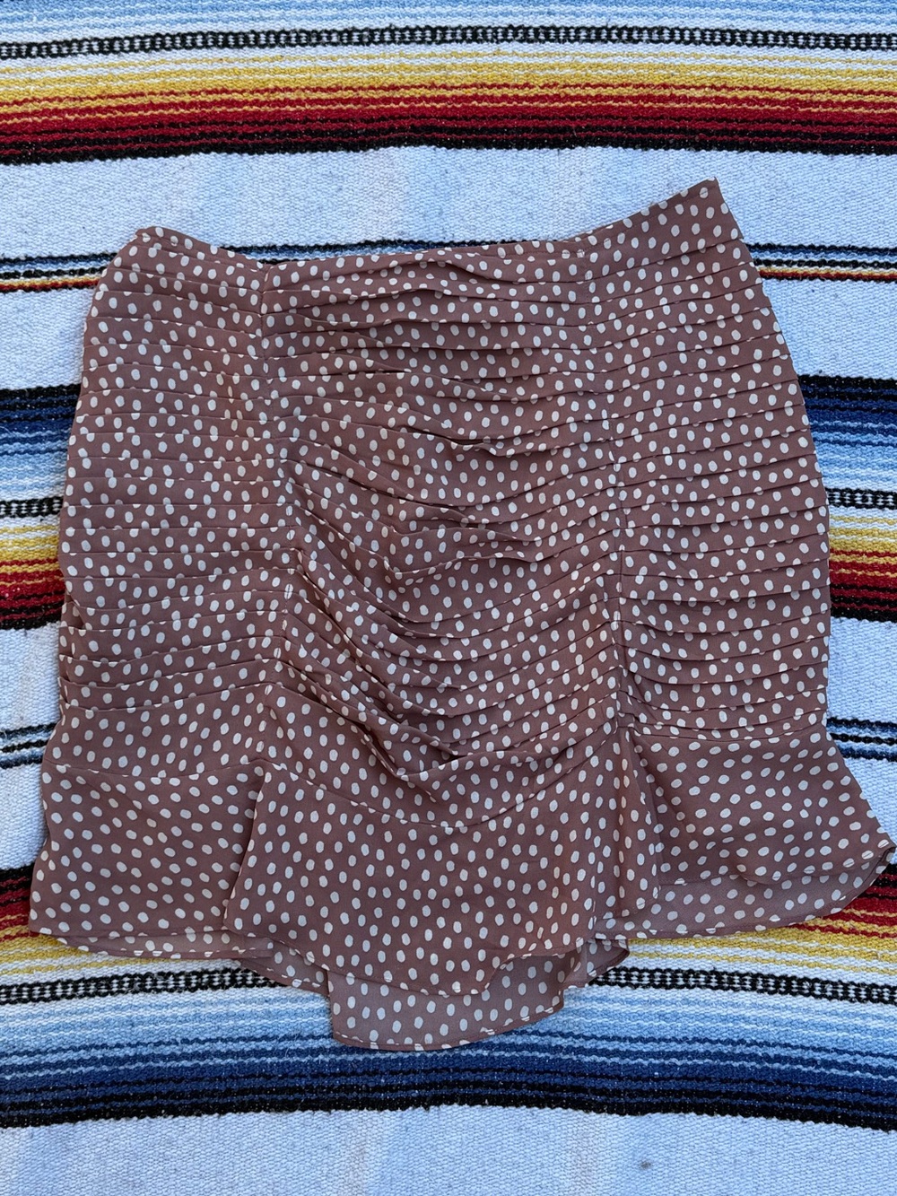 Abercrombie & Fitch Ruched Mini Skirt- Dusty Rose